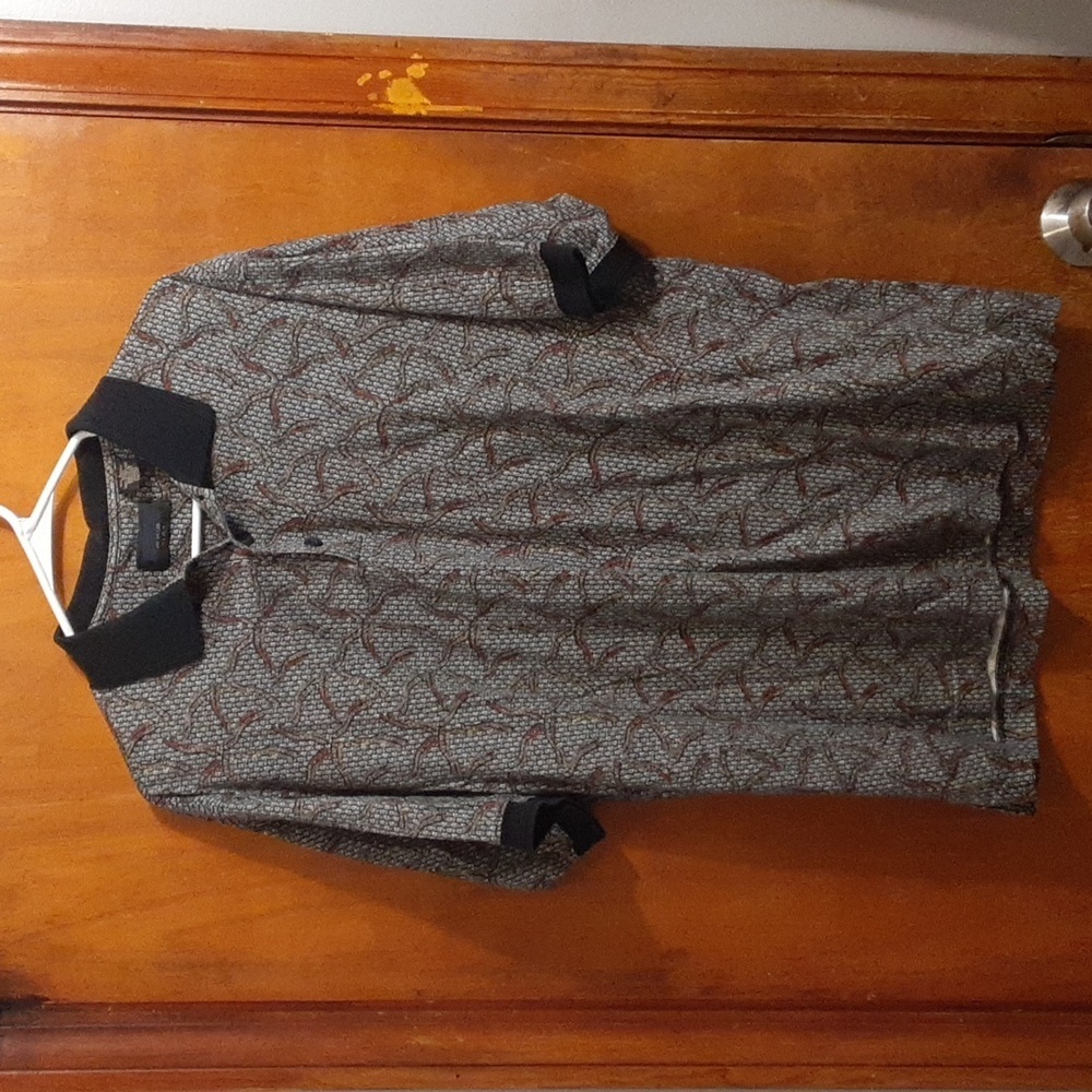 Axis Men's Gigham Abstract Print Short Sleeve Polo Shirt Size Large
